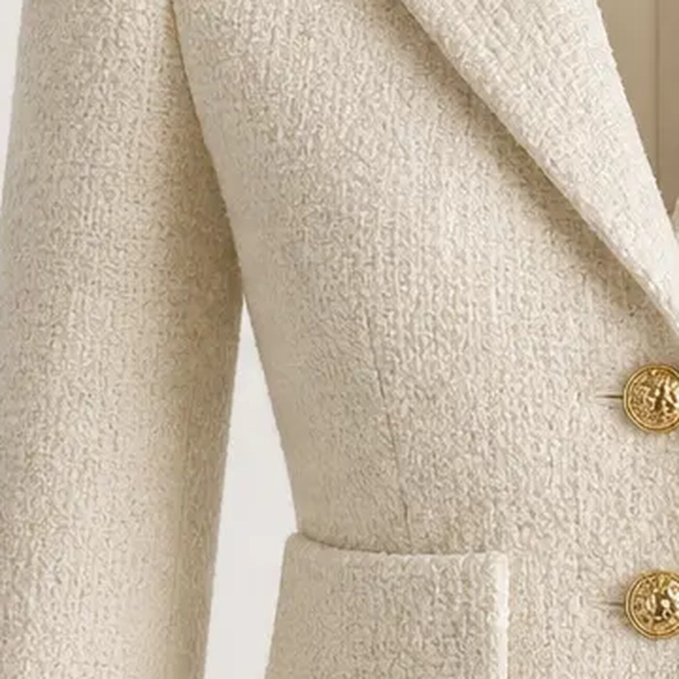 Structured Boucle Wool Blazer Muse