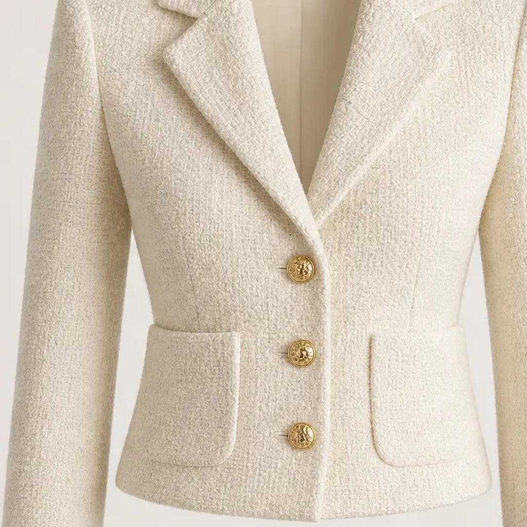 Structured Boucle Wool Blazer Muse