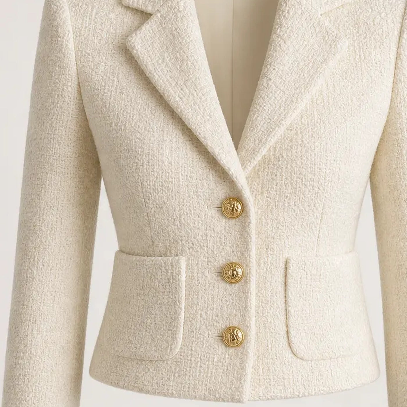 Structured Boucle Wool Blazer Muse