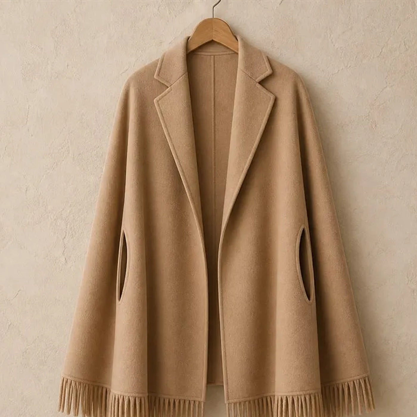 Oversized Pure Wool Cape N°11