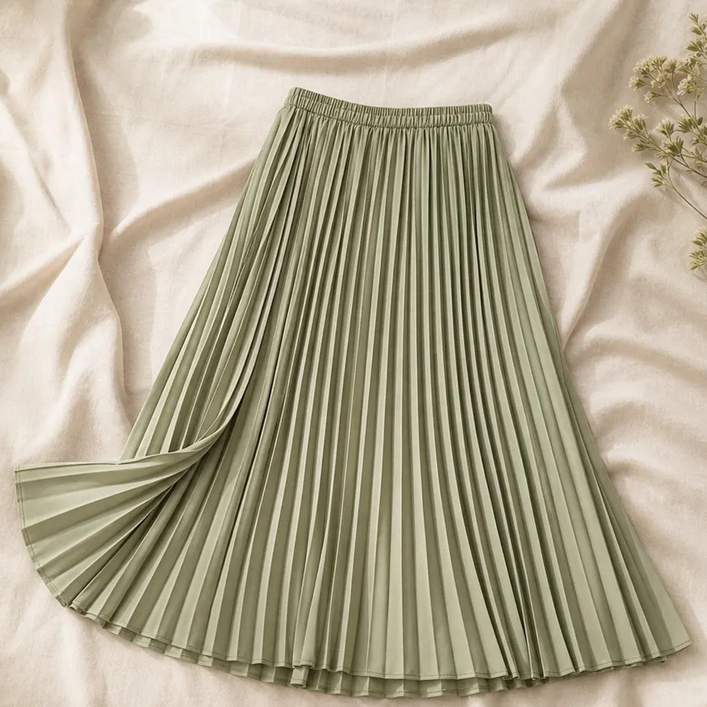 Pleated Midi Skirt — Iconic