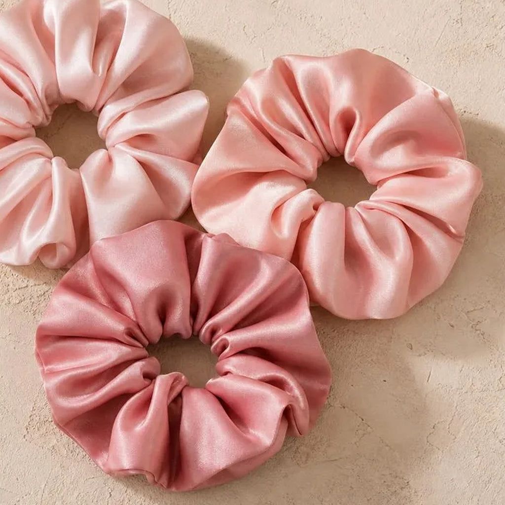 Set of 3 Silk Scrunchies — Iconic