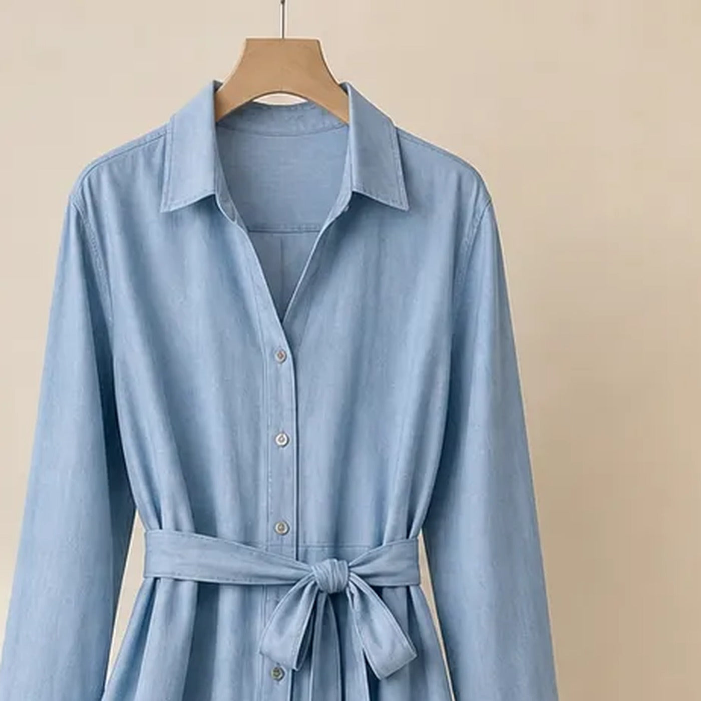 Cotton Shirt Dress N°16