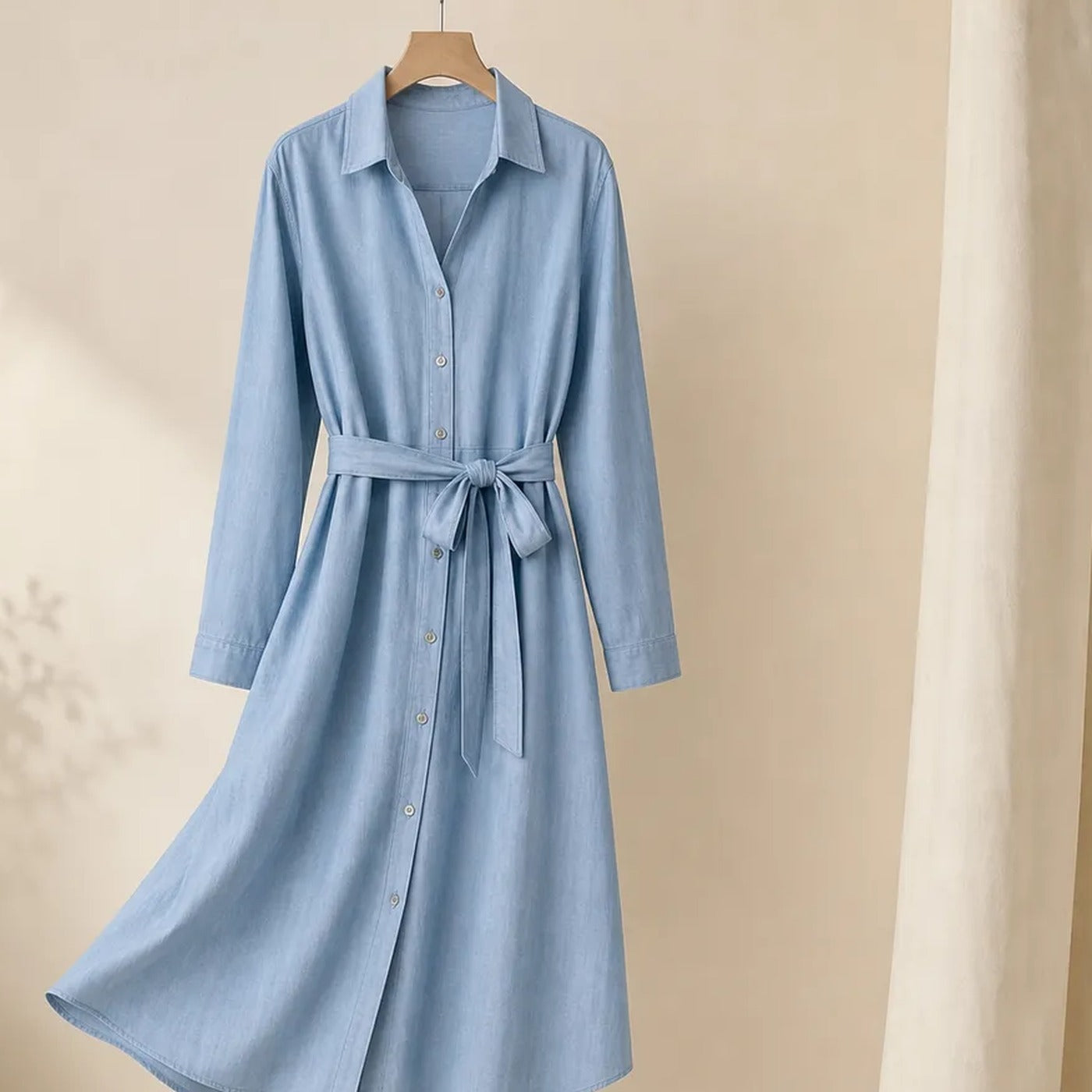 Cotton Shirt Dress N°16