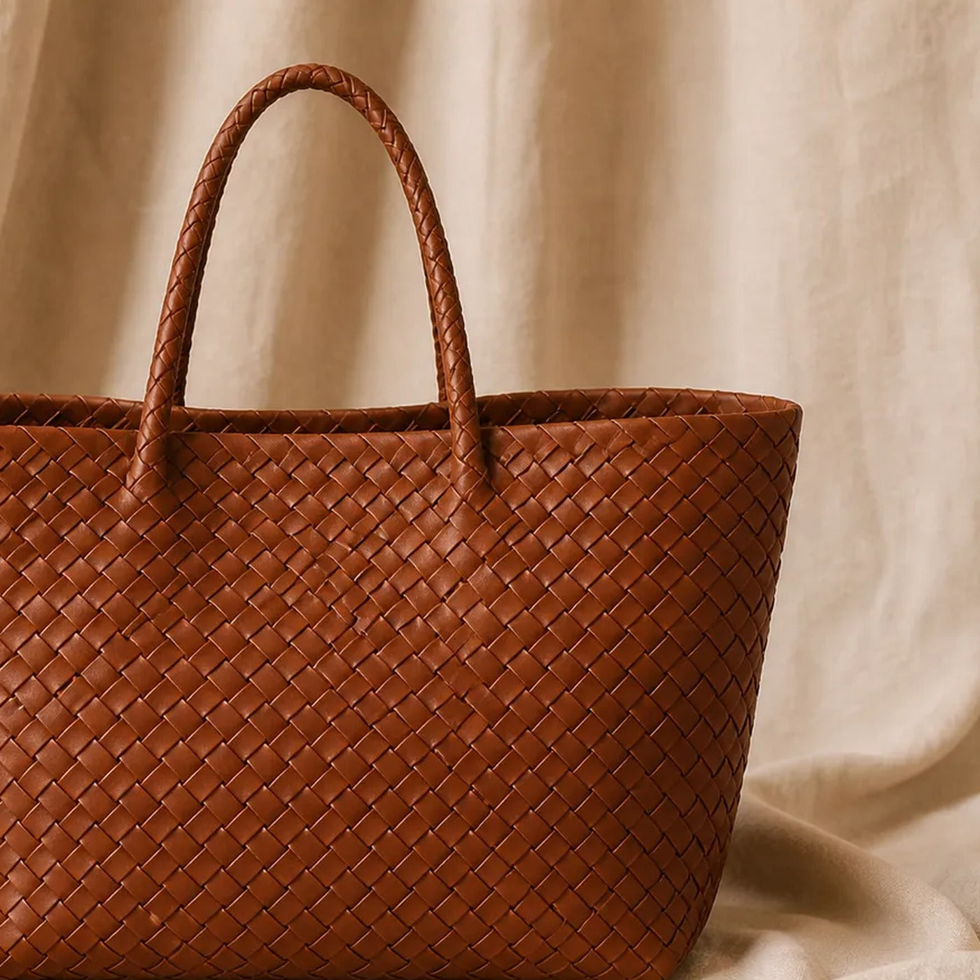 Signature Woven Tote Bag