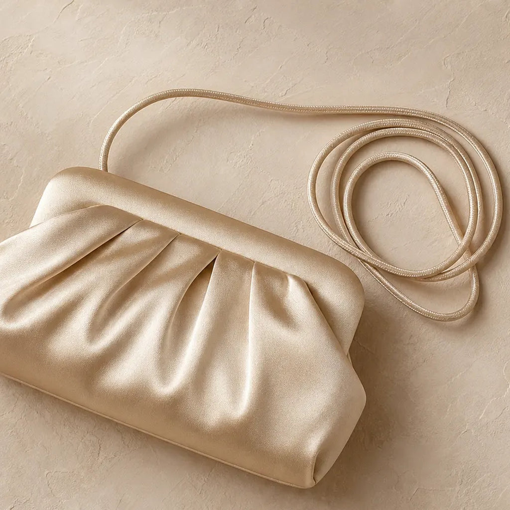 Satin Drawstring Pouch Bag — Iconic