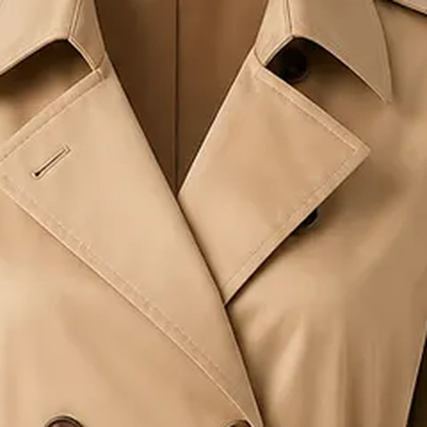 Long Coated Cotton Trench Muse — Iconic