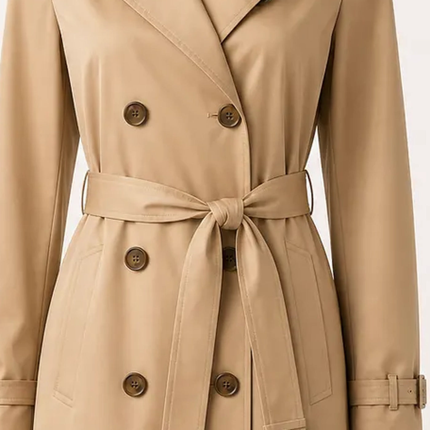 Long Coated Cotton Trench Muse — Iconic