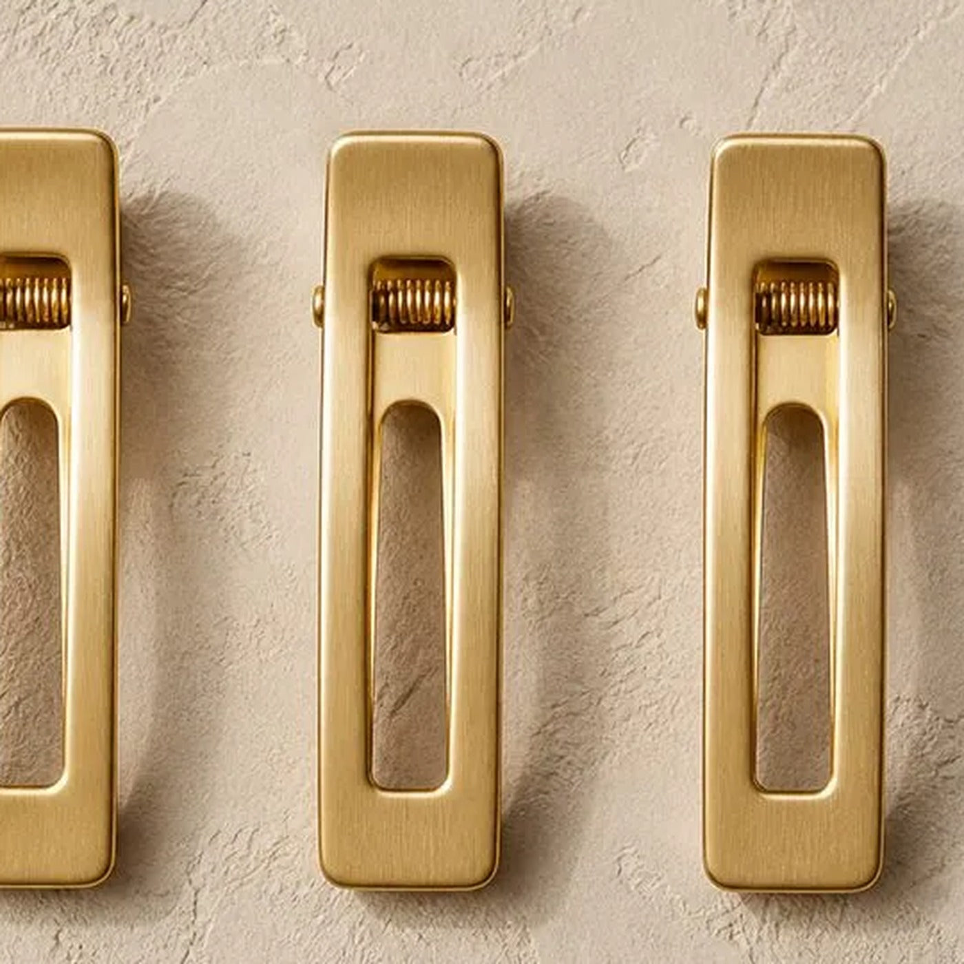 N°13 Trio of Mini Gold Hair Clips Edition