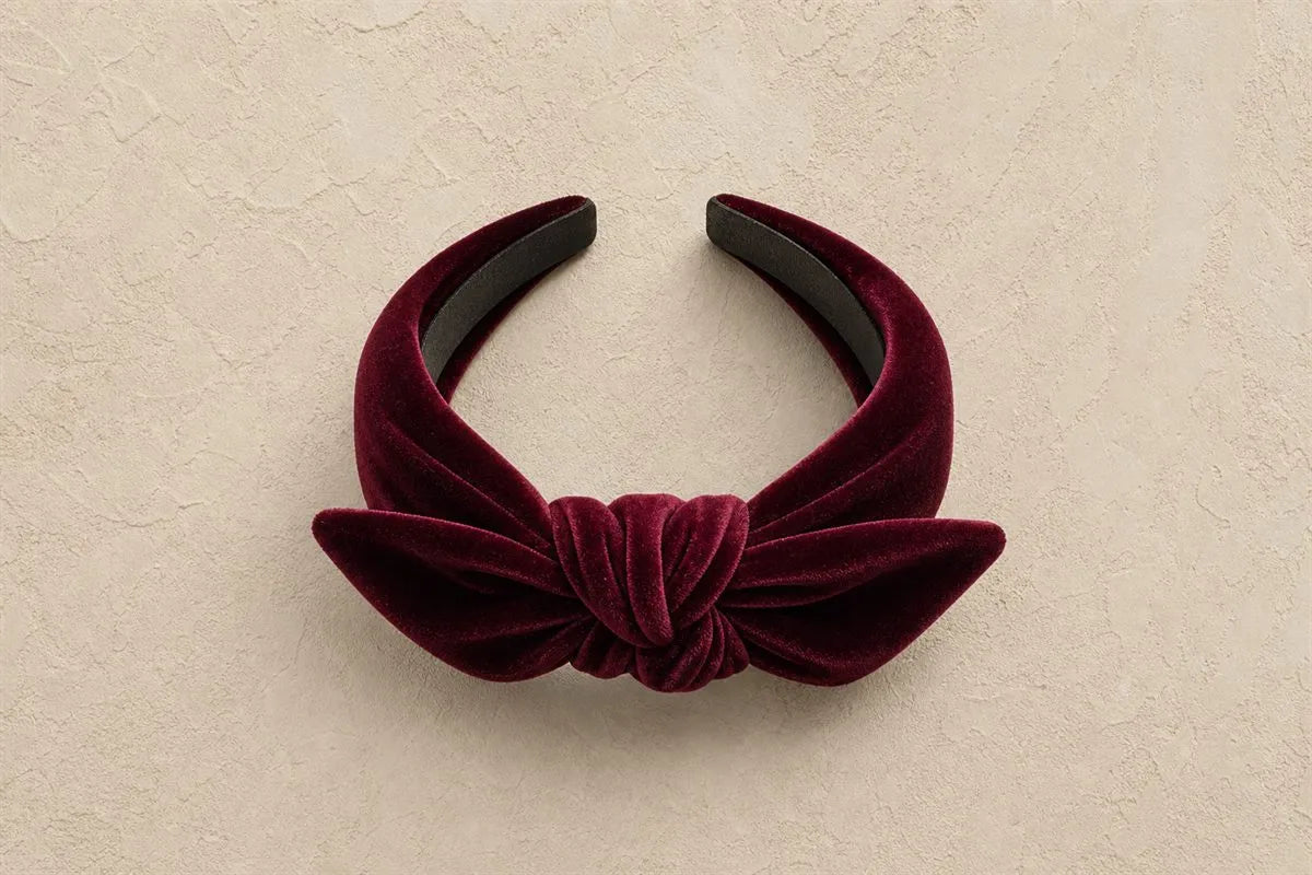 Knotted Velvet Hair Band N°20 — Iconic