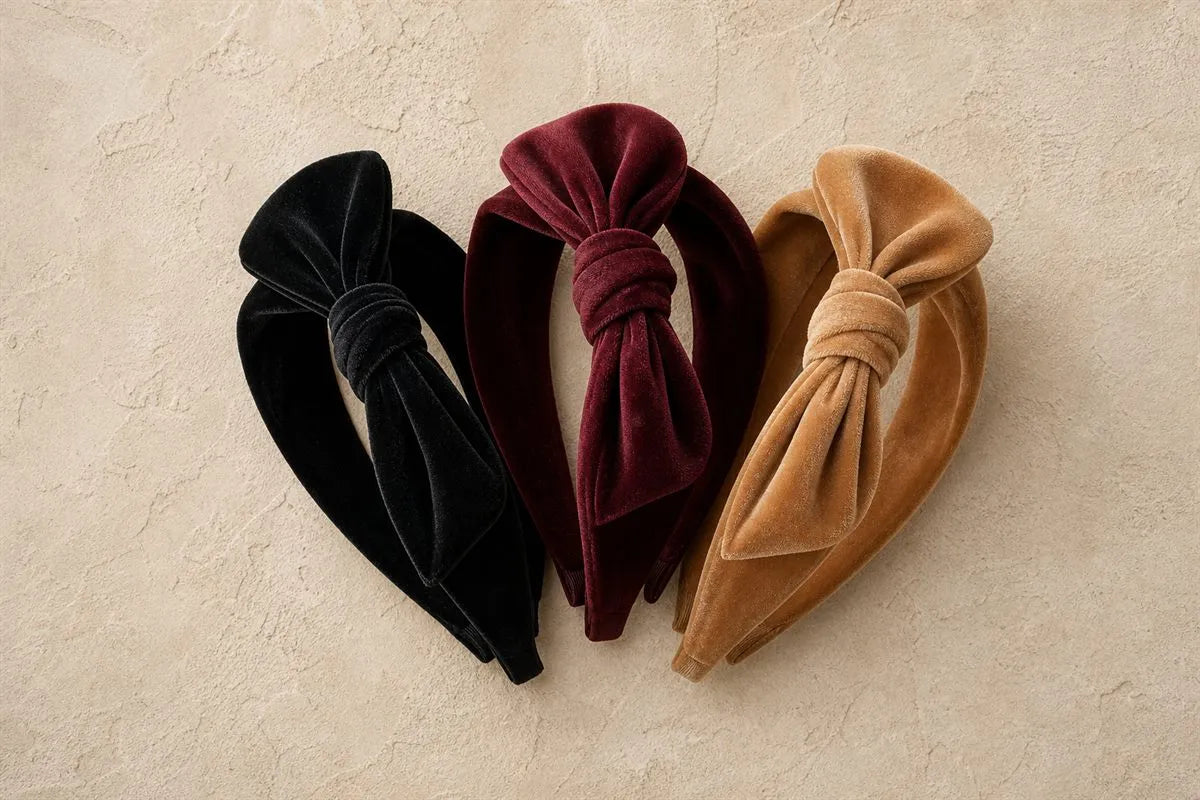 Knotted Velvet Hair Band N°20 — Iconic