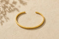 Hammered Gold Bangle Bracelet Edition