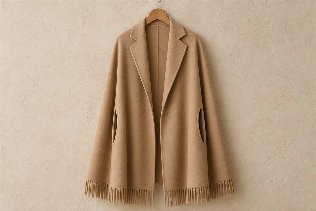 Oversized Pure Wool Cape N°11
