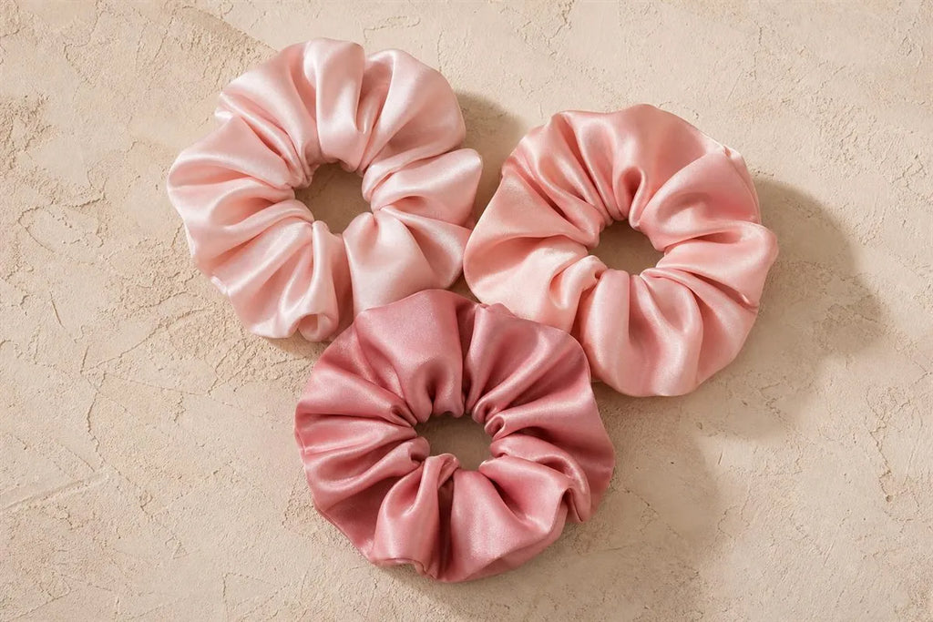 Set of 3 Silk Scrunchies — Iconic