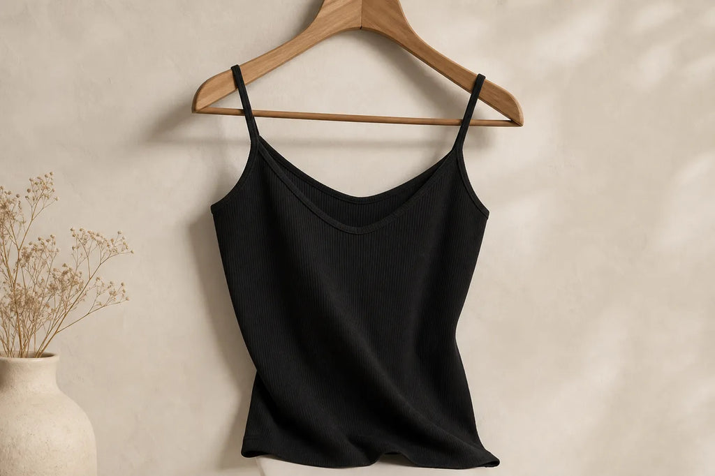Ribbed Cotton Tank Top N°10