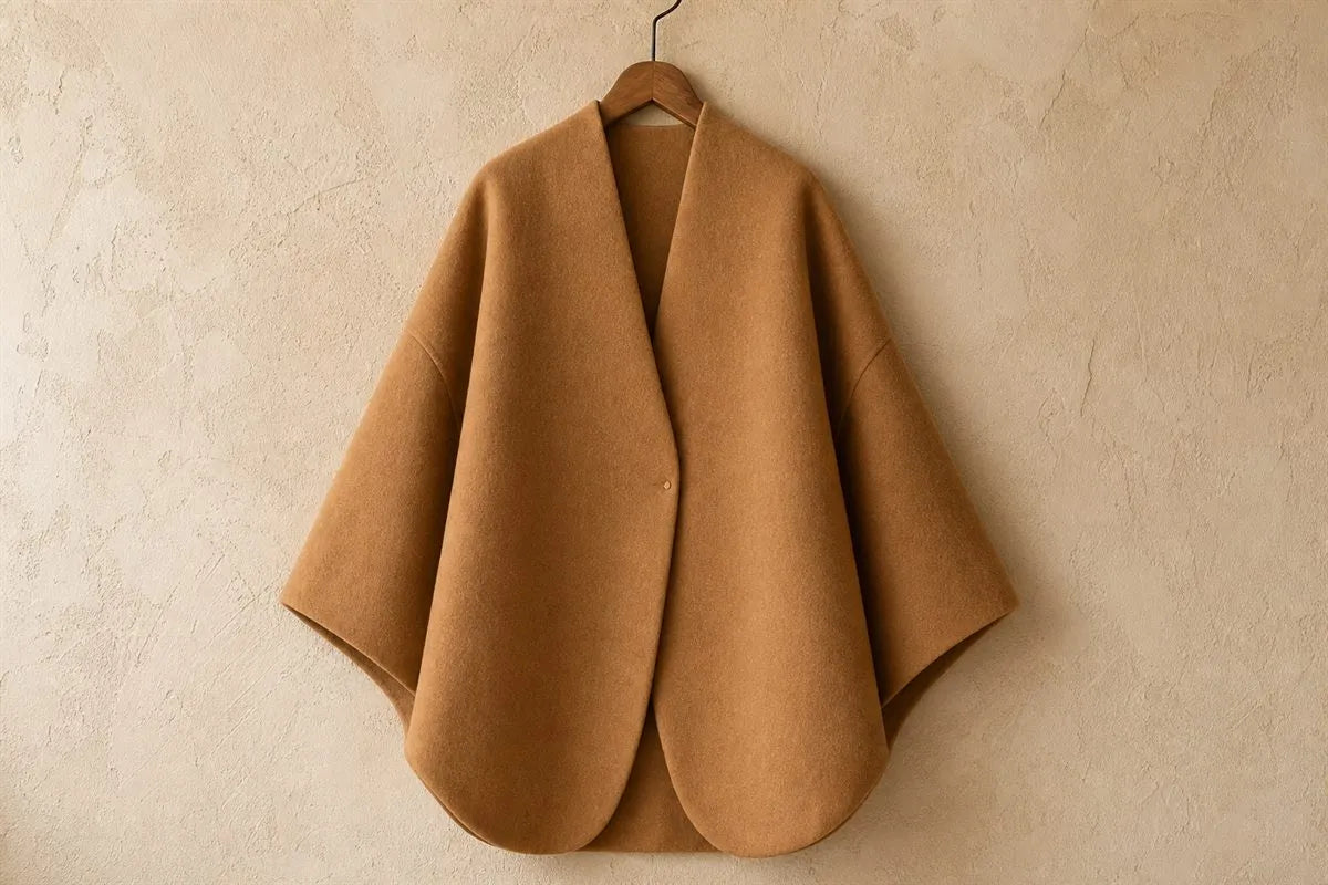 Cocoon Coat in Blended Cashmere