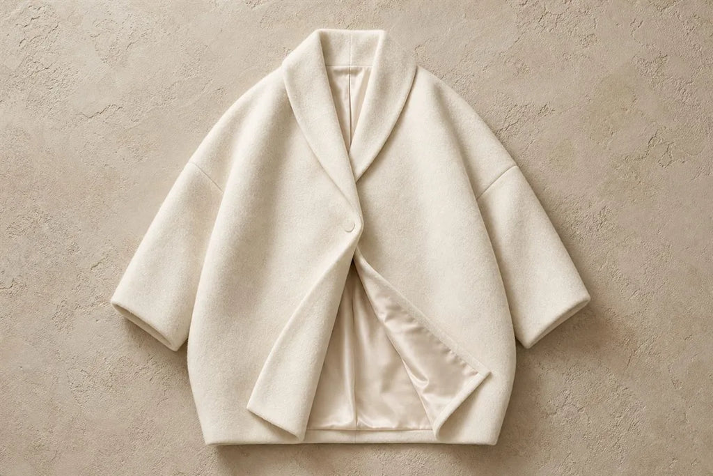 Cocoon Coat in Blended Cashmere
