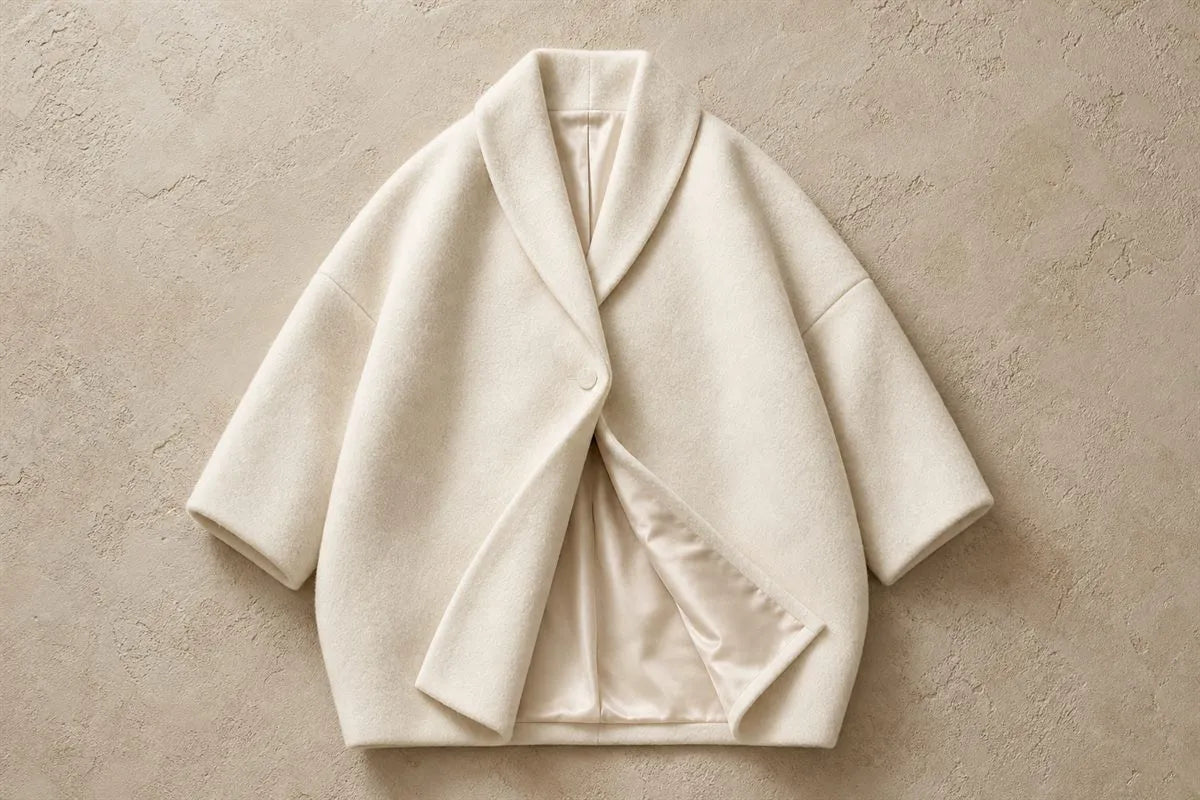 Cocoon Coat in Blended Cashmere