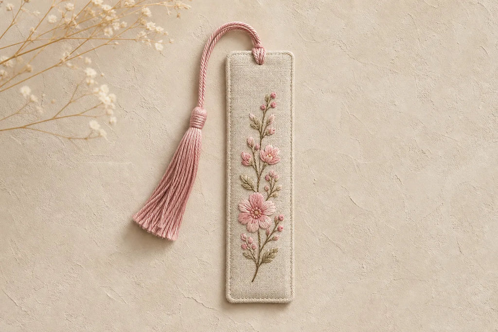 Embroidered Fabric Bookmark, Limited Edition