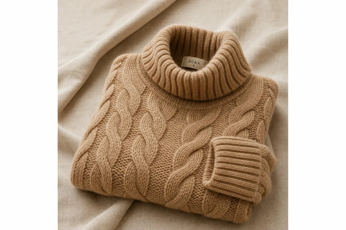 Cable Knit Wool Sweater