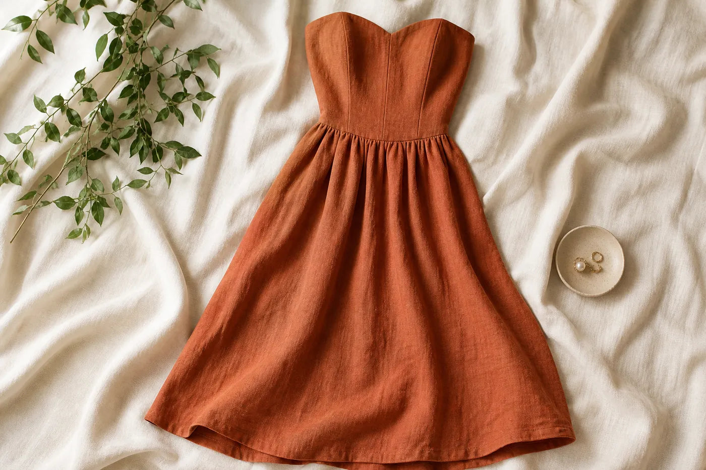 Linen Bustier Dress — Iconic