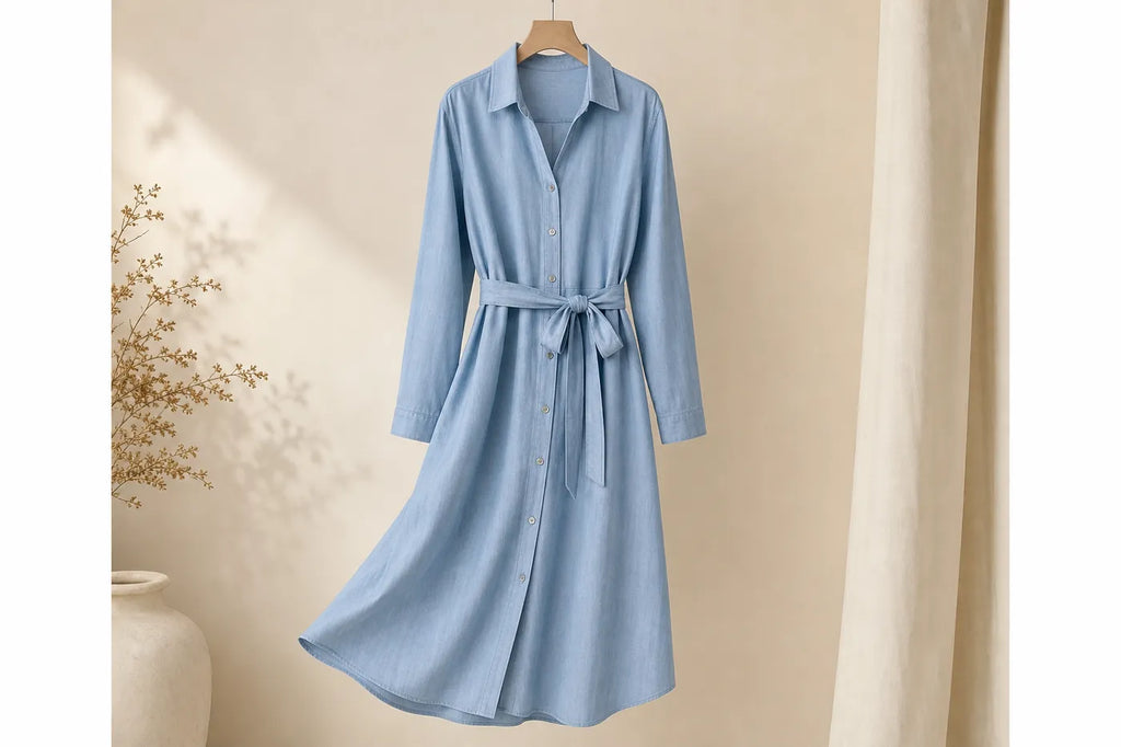 Cotton Shirt Dress N°16