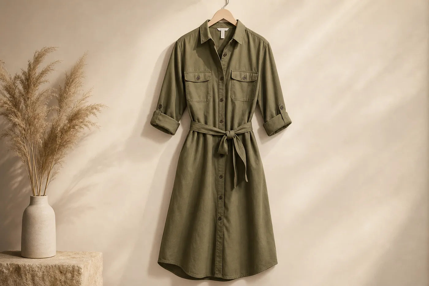 Cotton Shirt Dress N°16