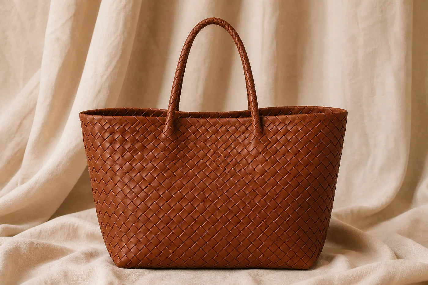 Signature Woven Tote Bag